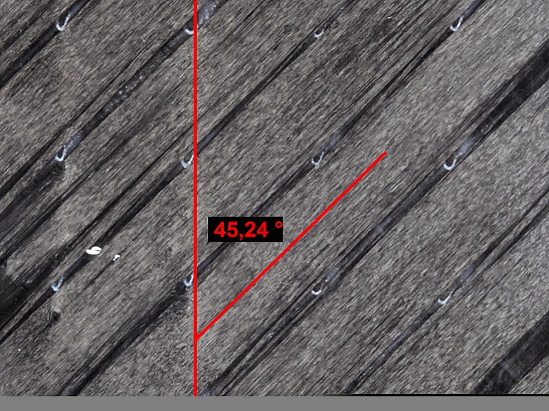 Faserwinkelbestimmung im Schliff an CFK